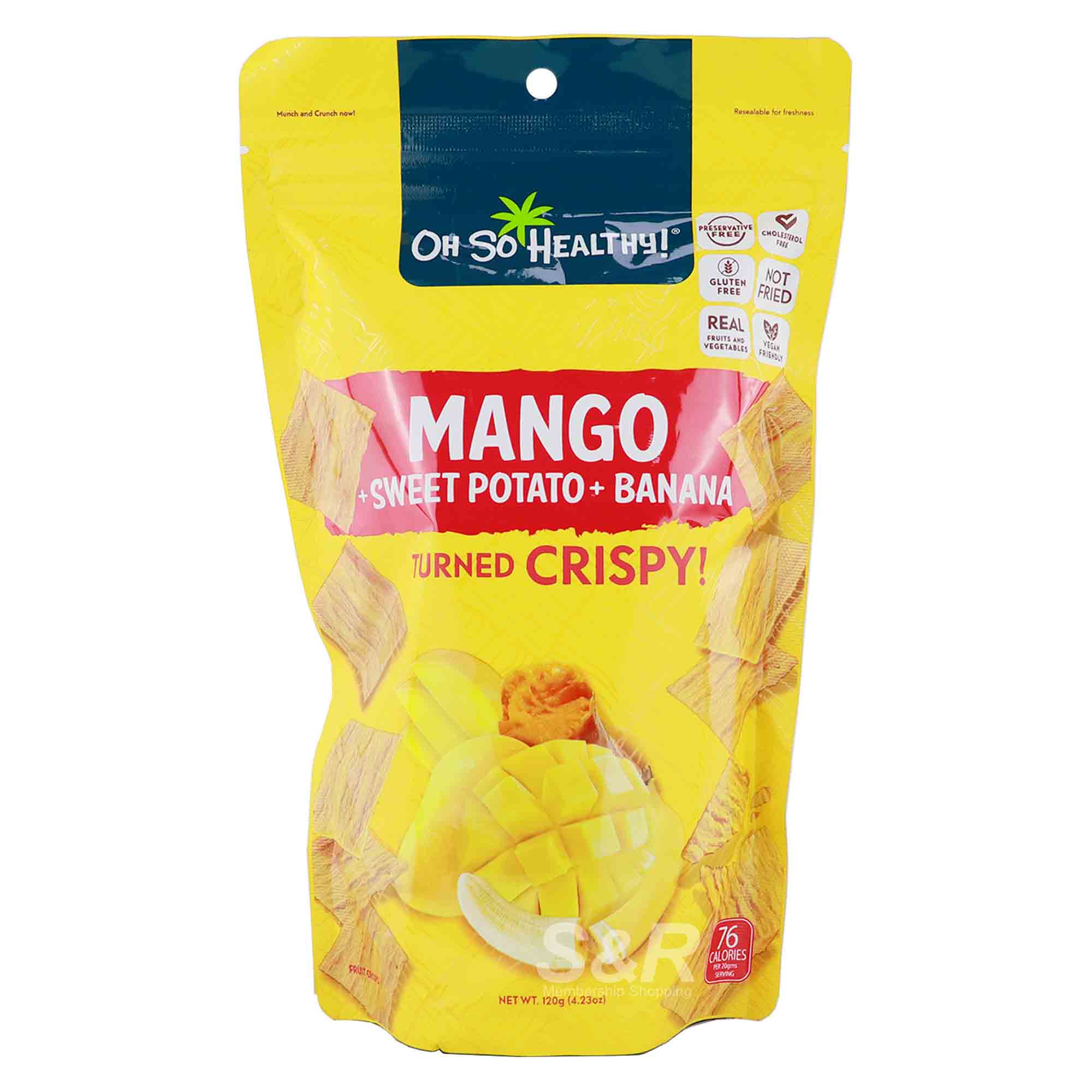 Oh So Healthy! Mango, Sweet Potato, and Banana Chips 120g Oh So Healthy! Mango, Sweet Potato, and Banana Chips 120g